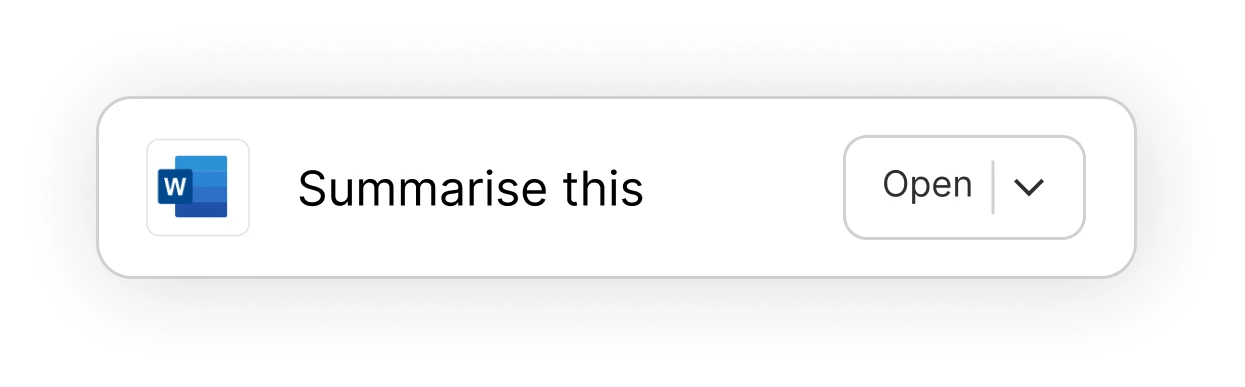 AI prompt: Summarise this Word doc