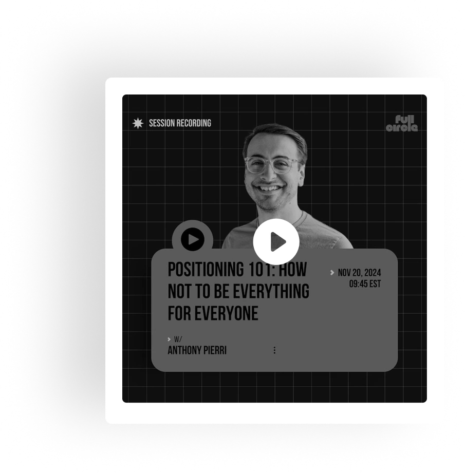 Watch: Positioning 101: How not to be everything for everyone
